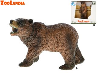 Obrázek z Medvěd Grizzly Zoolandia 10,5-11cm 2druhy v krabičce 